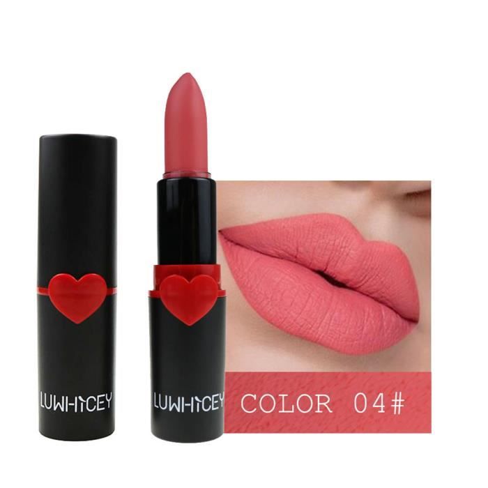Cosmétiques de maquillage de rouge à lèvres mat coloré de longue durée de brillant à lèvres imperméable sexy Buonege 1457