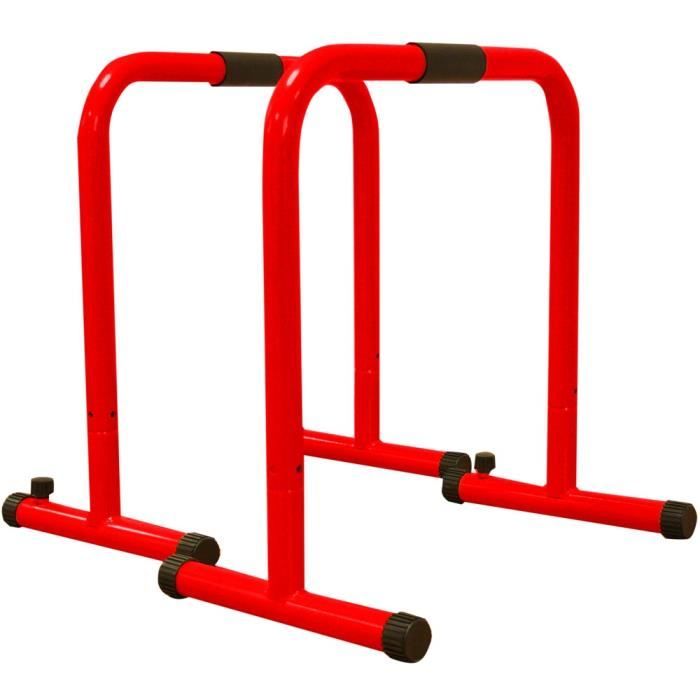 Barres parrallèles Leader Fit - rouge - TU