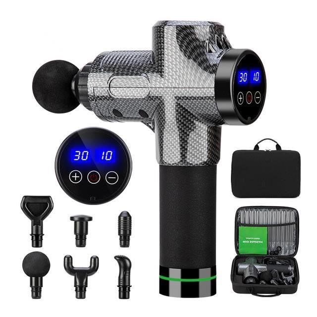 Pistolet de massage haute fréquence, relaxation corporelle, masseur électrique avec sac de sport portable