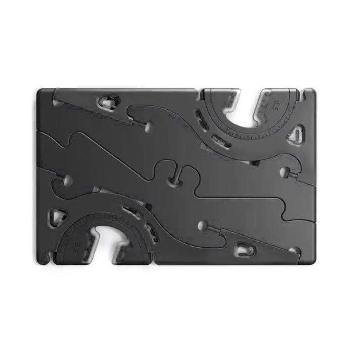 1 PC Portable pliable Support pour téléphone Mobile Type de carte Rotation poche trépied Support - Type Black