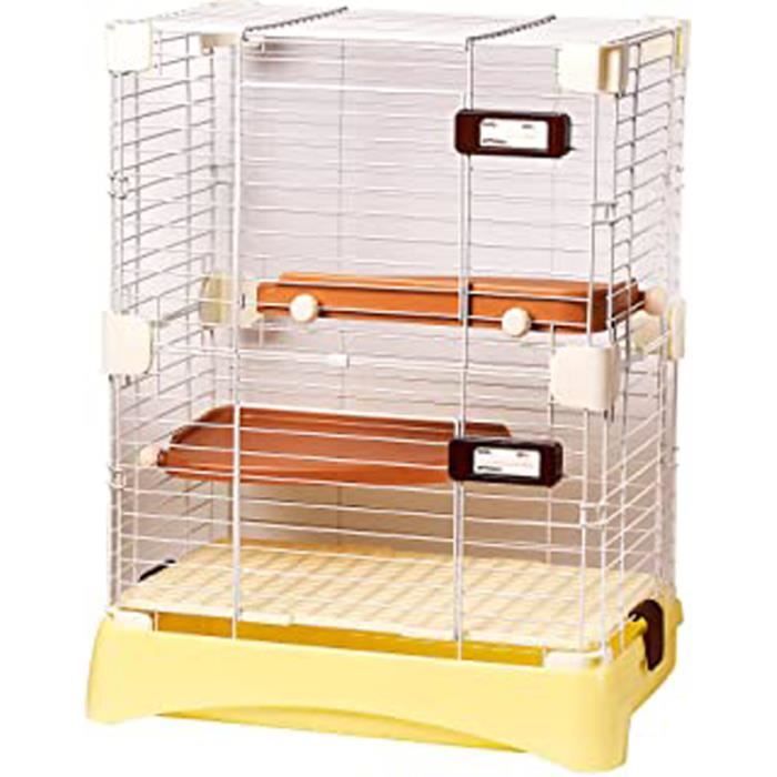 Cage Pour Hamster Uron Lapin Chat Rongeurs Petits Animaux Cage De Grandes Dimensions Pour Furets Hamster (Jaune)