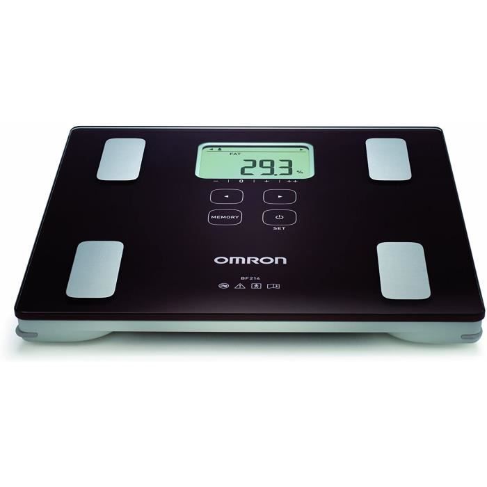 OMRON BF-BF214 Balance, composition corporelle complète, indication du niveau de graisse corporelle, graisse viscérale, IMC, masse m