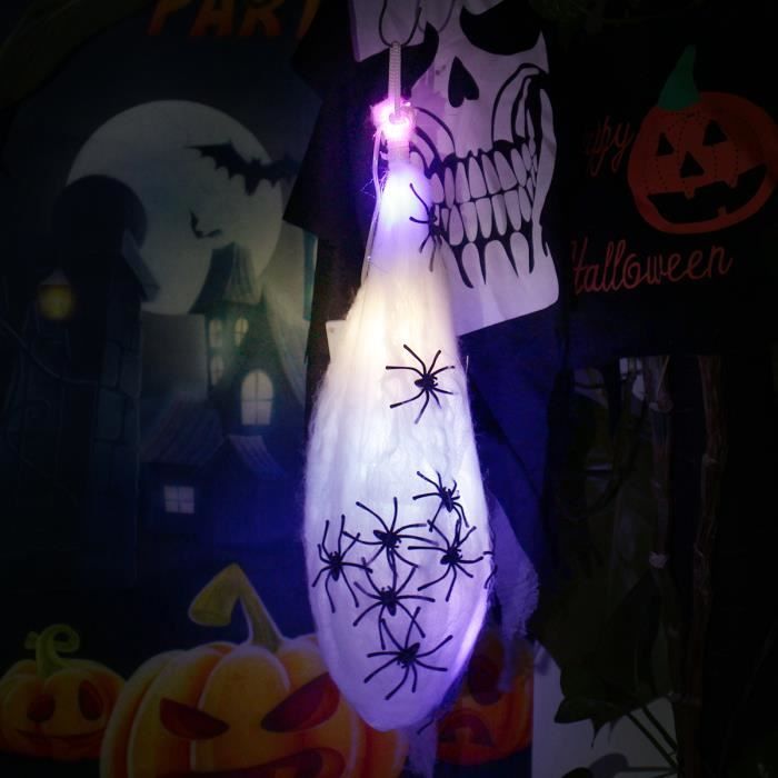 Halloween decoration suspendre faux crâne yeux à LED type C