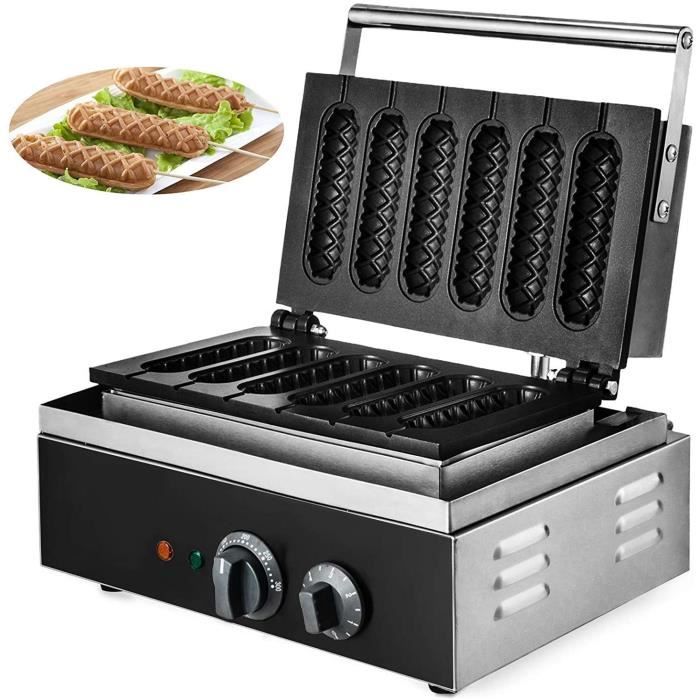 Olibelle 220V Gaufrier Electrique Pancake Waffle Crêpière Machine à Pain de Maïs Cuisine Party Crêpière Electrique(SC-118)