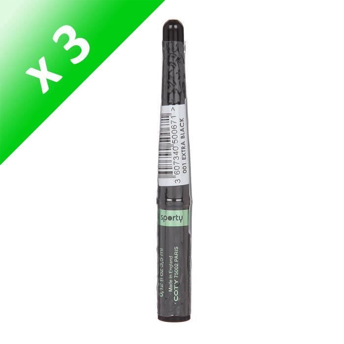 Mascara liquide Miss Sporty studio Lash - Action longue durée - Look professionnel - Noir 001 (Lot de 3)