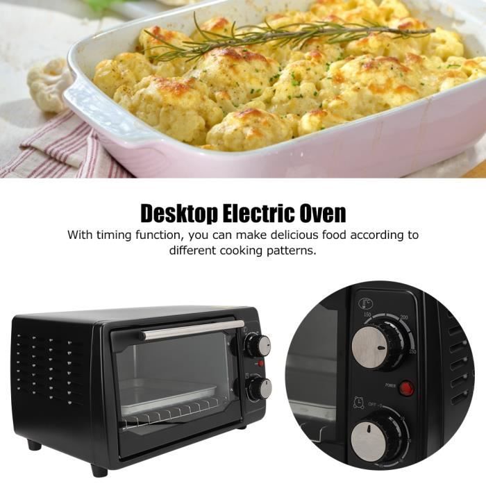 Petit Four Électrique de Bureau Multifonction 800W 10L Machine de Cuisson Ménage Appareil de Cuisine(EU 220V ) 250 ℃ -ROE