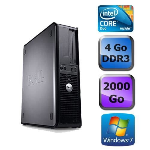 Dell Optiplex 780 - Core Duo 2,60GHz - 4Go - 2To