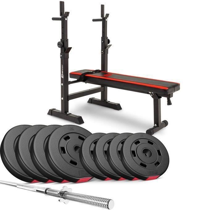 HS Hop-Sport Set d'haltères de 39 kg avec le banc de musculation HS-1080