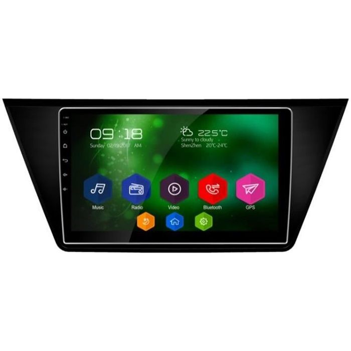 Autoradio Android 8.0 GPS Volkswagen TIGUAN - Grand écran tactile 10,2'