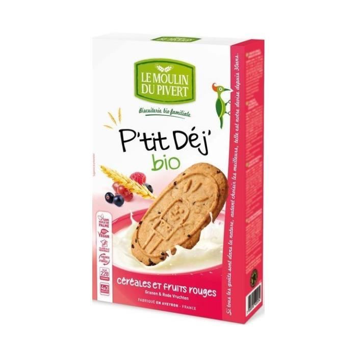 P’tit déj céréales & fruits rouges 190gr