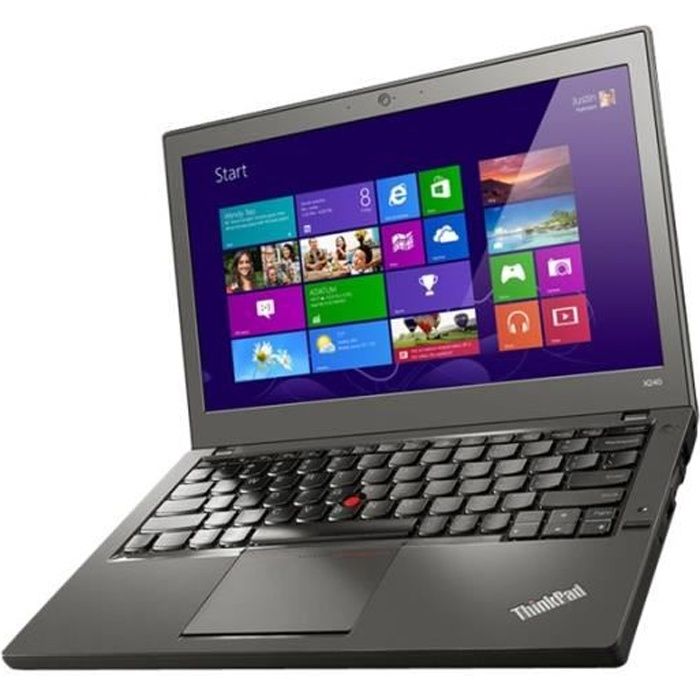 Lenovo ThinkPad X240 20AM Ultrabook Core i3 4010U - 1.7 GHz Win 7 Pro 64 bits 4 Go RAM 128 Go SSD 12.5