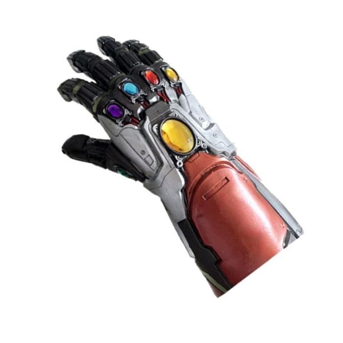 Iron Man Tony Stark Gants Avengers Endgame Infinity Gauntlet cosplay costume-Argent Rouge