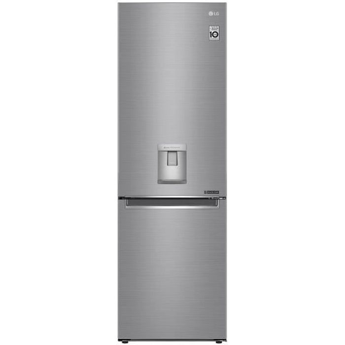Combiné 337L (230+107) - Total No-Frost - Door Cooling - Distrib. eau-Inverter-H186/L59,5-Platinium