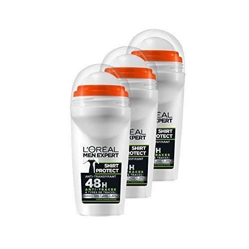 L'Oréal Men Expert Shirt Protect Déodorant Bille Homme Lot de 3