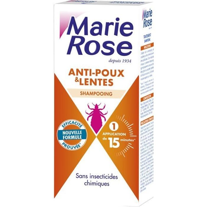 marie rose shampooing anti poux et lentes 125ml
