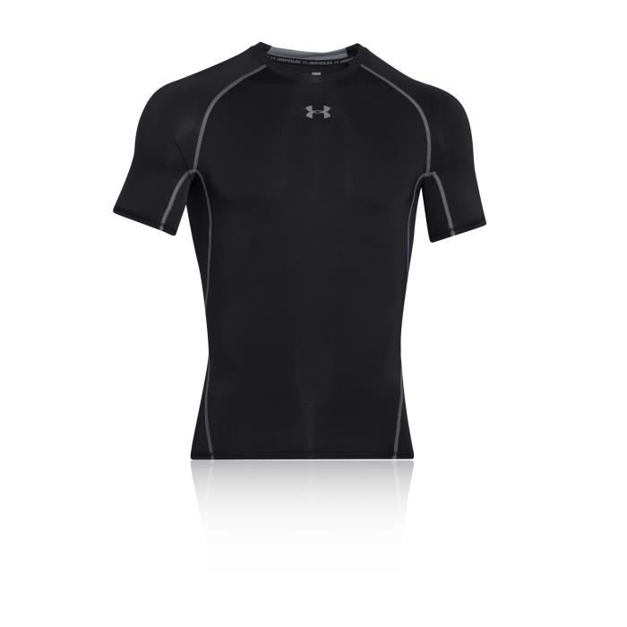Under Armour Heatgear Compression T-Shirt Manche Courte Noir Homme