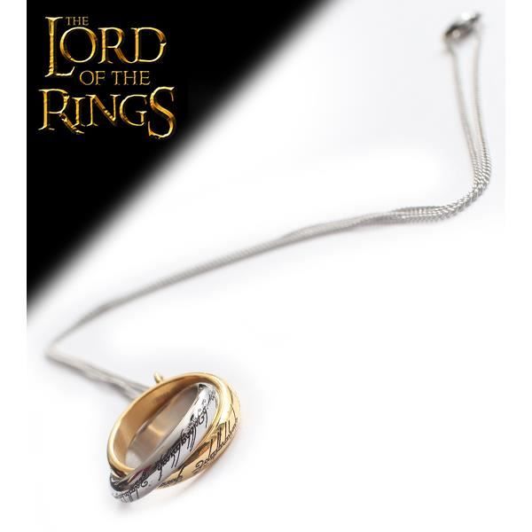 Le Seigneur des Anneaux Bijou Pendentif Enlacés Anneaux