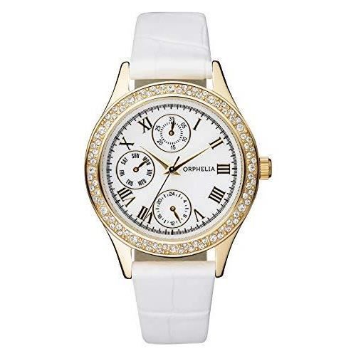 Orphelia OR22173011 Montre Femme Quartz Analogique Bracelet cuir Blanc