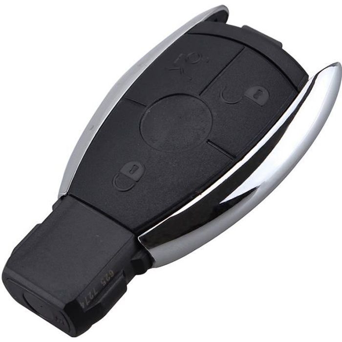 Coque clé pour Mercedes Benz Classe A B C CLA CLS GLC E ML Vito SL SLK SLC - 3 Boutons - Plip télécommande Phonillico®