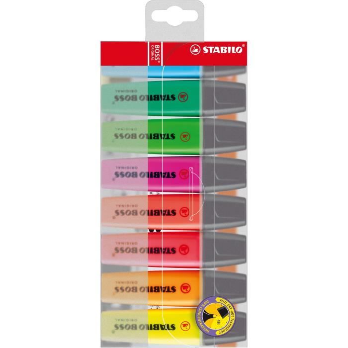 STABILO - 8 surligneurs BOSS ORIGINAL