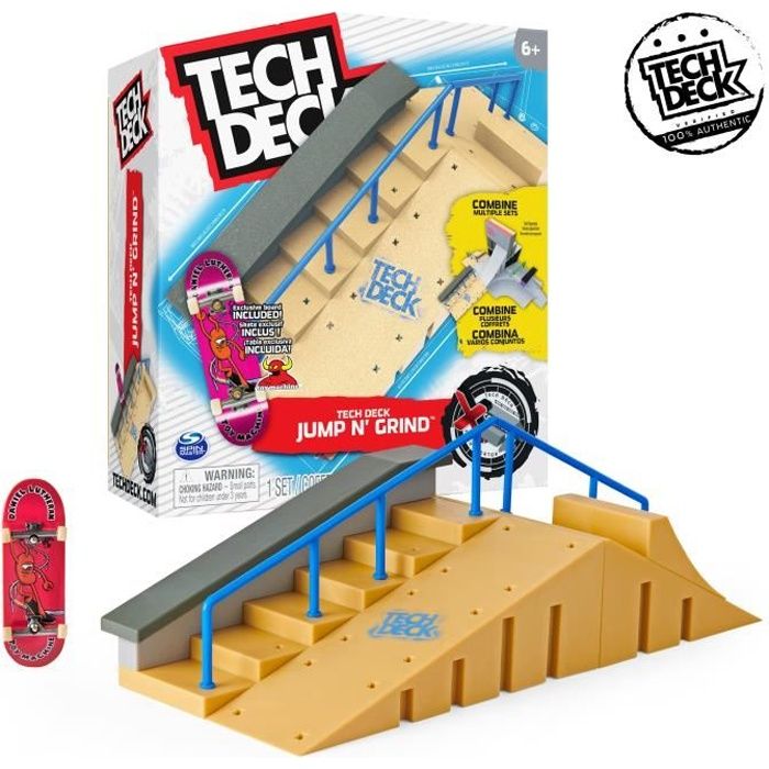 FINGER SKATE - TECH DECK STARTER SET X-CONNECT - 6061840 - Skateparks modulables Avec 1 Fingerskate & Accessoires - Modèle aléatoire