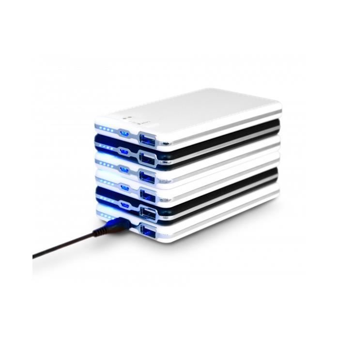 URBANFACTORY Lot de 2 batteries externe - Noir et blanc