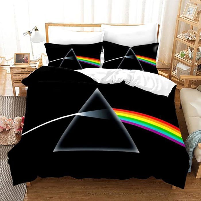 Pink Floyd Parure de lit avec housse de couette confortable pour grand lit et trs grand lit - King 1