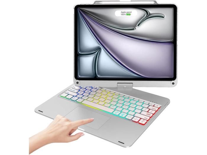 Étui avec clavier HOU pour iPad Air 11 M3/M2 et Pro 11