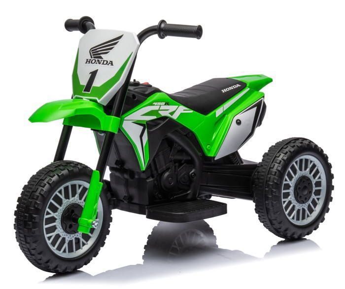 Moto électrique Enfant Honda Moto Électrique Honda Pour Enfants Dès 18 Mois - Moto Enfant 1x30W, 3km/h, Gris - Véhicule Électrique Avec Phares Et Klaxon