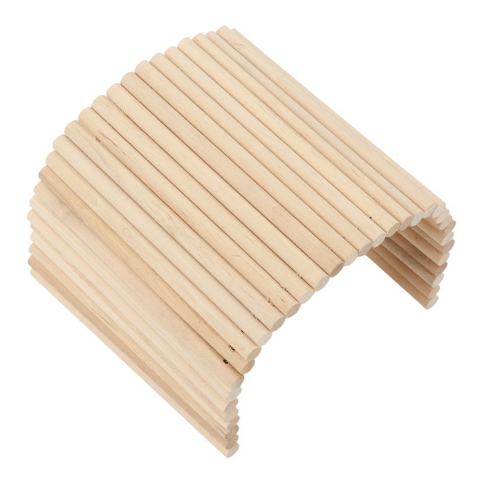 Comparer les prix de Pont en bois pour hamster, cachette en bois flexible pour cochons d'Inde, furets, hérissons, chinchillas, lapins, 20 x 30 cm