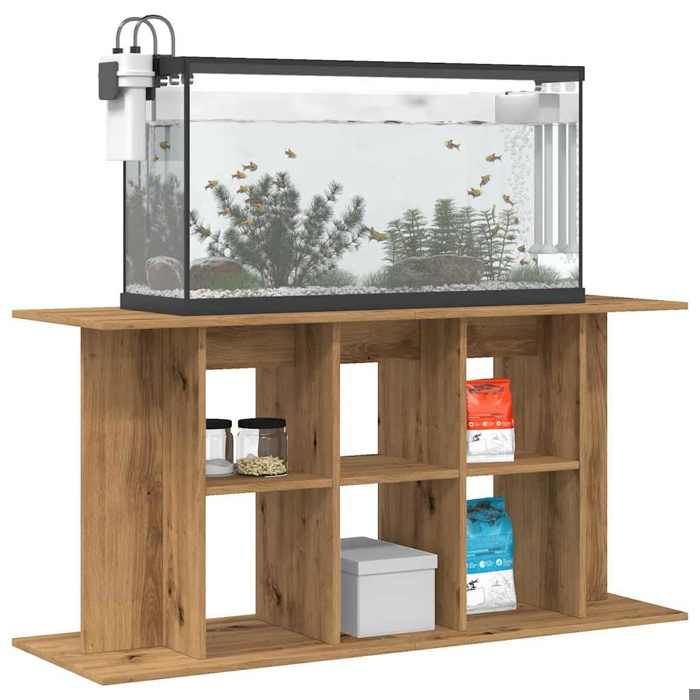Comparer les prix de Elégant Support daquarium - Pieds Robustes - chêne artisanal - 120x40x60 cm - bois ingénierie &1217147