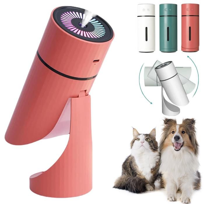 Humidificateur pour chien 2.0 humidificateur pour chambre humidificateurs pour chien Minipaw avec Whisper réglable à 90°-Orange