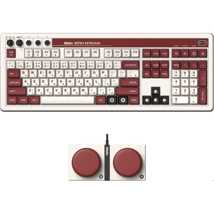 8Bitdo Retro 108 Famicom Edition QWERTY - vue 2