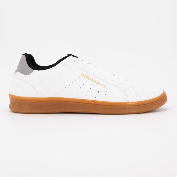 Ellesse Baskets blanches semelle gomme intérieur noir Homme ELLESSE