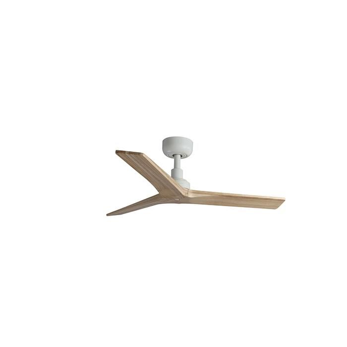 Ventilateur de plafond - FARO BARCELONA - KLIM S - sans lumière - pales chêne clair - télécommande 6 vitesses