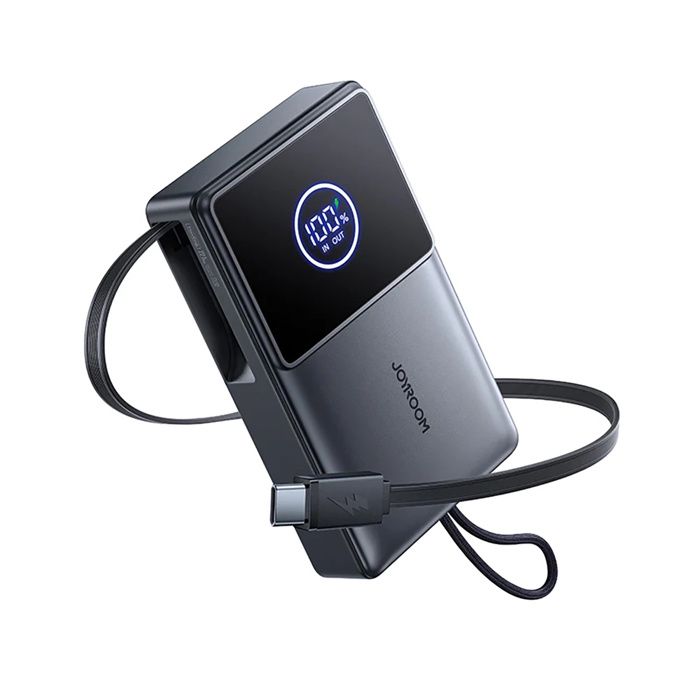 Batterie externe - JOYROOM - JR-PR1 - 10 000 mAh - 225 W (charge bidirectionnelle) - Câble USB-C rétractable 70 cm