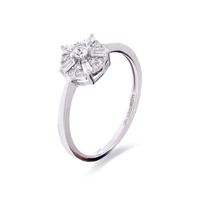 Bague - LUXENTER - Umya - Argent sterling 925 - Zircone cubique - Plaqué rhodium