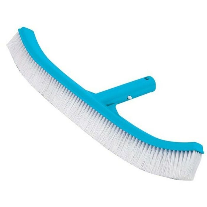 Brosse piscine - OKZ - Courbée 41 cm - Polypropylène - Compatible manche 298 mm - Nettoie parois et fond