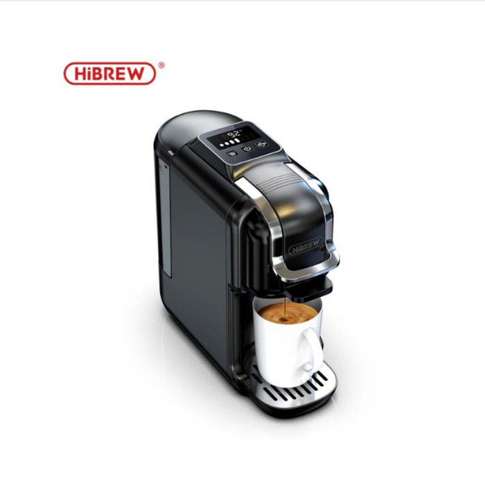 Zitty H2C Machine à café 5 en 1 chaud froid 20 bars Vertuo Nespresso DG ESE café moulu écran tactile inox noir