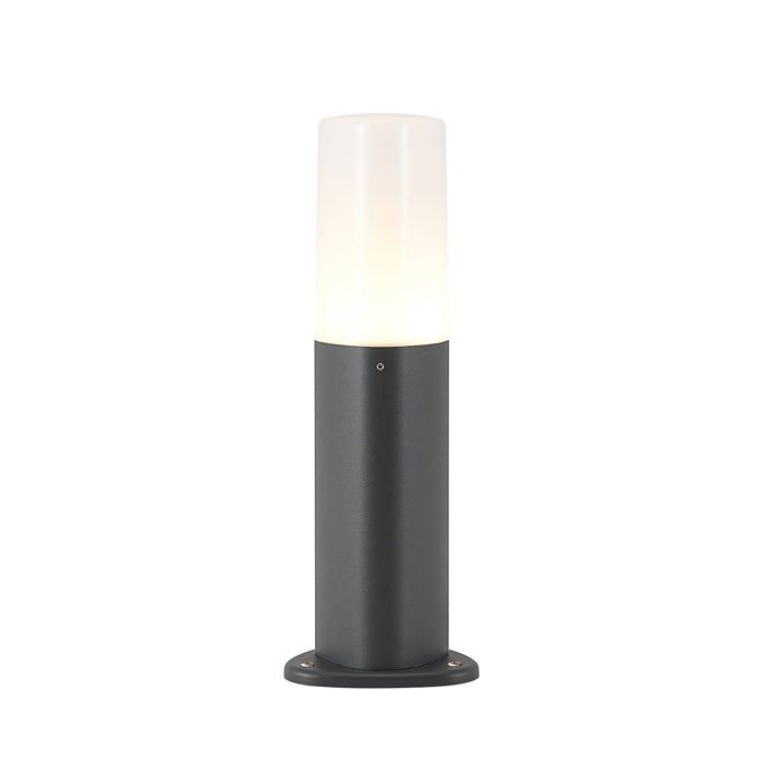 Lucande Luminaire extérieur Obbie à intensité variable (Moderne) en Noir Aluminium (1 lampe à E14) Borne lumineuse borne luminaire