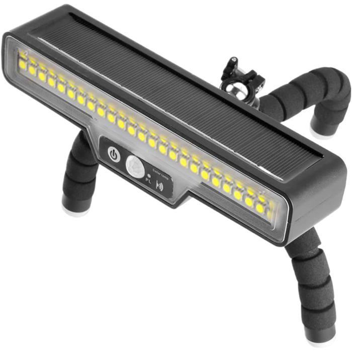 Lumière Solaire avec Détecteur de Mouvement Éclairage dEscalier Projecteur de Clôture Extérieur pour Jardin Terrasse Balcon Pel
