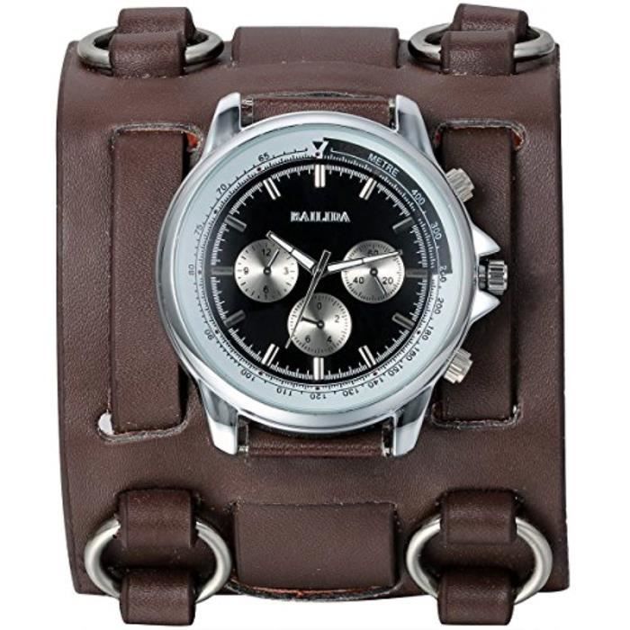 montre bracelet large