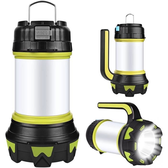 Lampe Camping LED Rechargeable USB – Lot De 2 Lampes Suspendues Kingavon (Blanc)