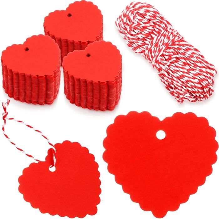 300 Pcs tiquettes de Cadeaux F te des M res et 98 Feet Ficelle