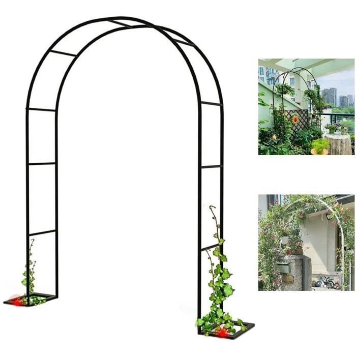 Arche En Bois Imprégné Pour Rosiers Et Plantes Grimpantes - 150x60x204 Cm - VidaXL - Pour Jardin