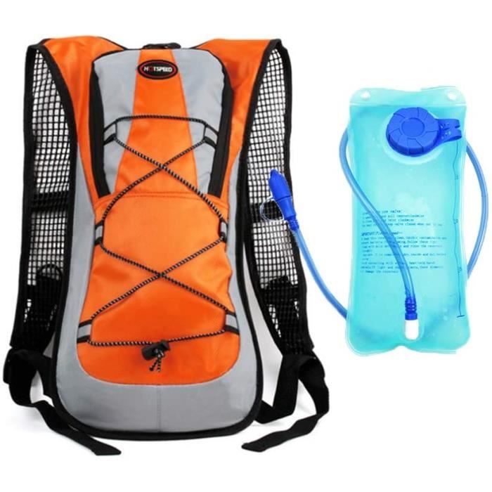 Sac a dos d hydratation avec poche a eau de 2 L Parfait pour la course a pied le cyclisme la randonnee l escalade le ski 246 Cdiscount