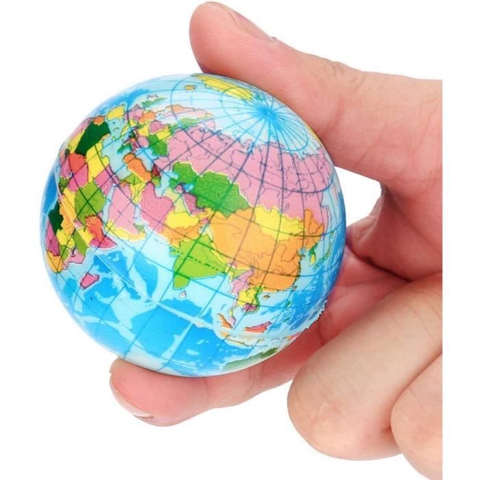 Globe Terrestre Gonflable HAZMA - 38 Cm Dégonflé, 28 Cm Gonflé - PVC - Éducatif & Ludique