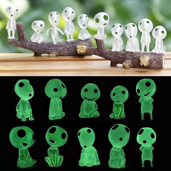 20 Figurines De Jardin Lumineuses Féeriques - En Résine Phosphorescente, Pour Décorer Pots, Balcons, Espaces Verts