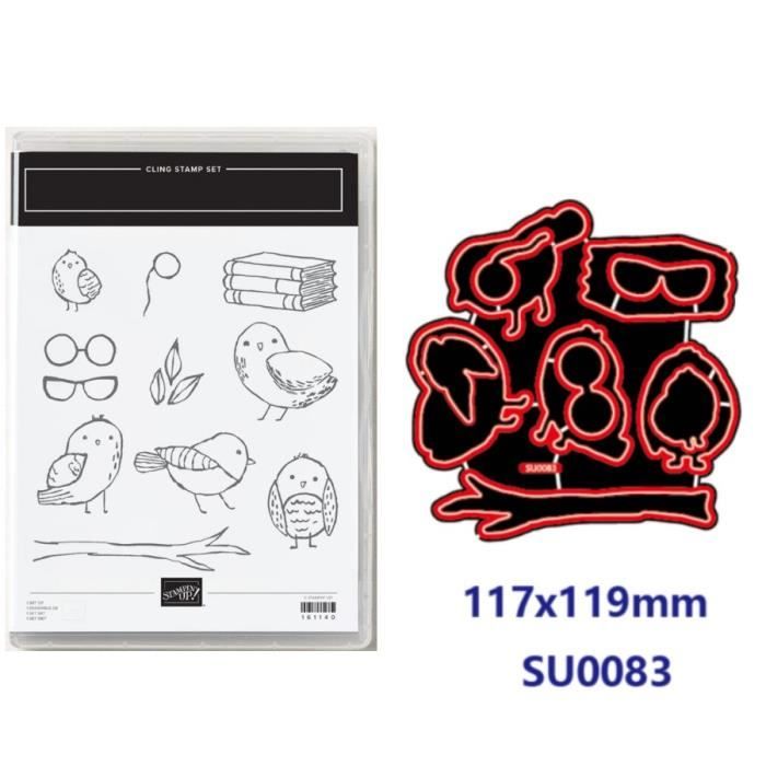 Dies De Découpe En Acier Carbone Pour Scrapbooking Et Cartes - Motifs Fleurs, Papillons - 7,5x7,8 Cm - 5