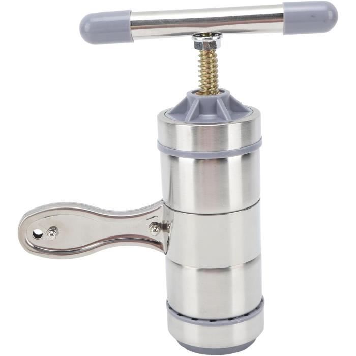 Machine à Pâtes Manuelle En Acier Inox - Laminoir 6 épaisseurs Avec 2 Lames - Pour Spaghetti, Fettuccine, Lasagnes Maison